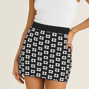 Princess Polly Adora Sweater Knit Floral Skirt